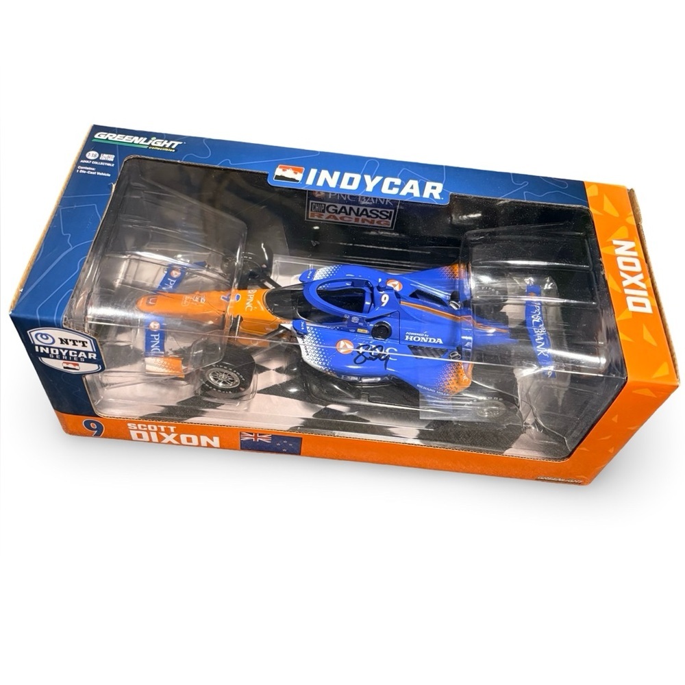 NWT Autographed Scott Dixon #9 IndyCar 2023 Greenlight 1:18 Diecast Collectible - Picture 8 of 17